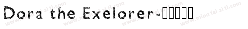 Dora the Exelorer字体转换
